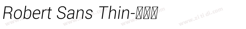 Robert Sans Thin字体转换
